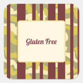Dieetvereisten Gluten Vrij Feesteten Vierkante Sticker