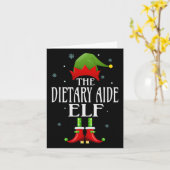 Dieetvoeding: Elf Xmas Funny Family Matching Chris Kaart (Gele Bloem)