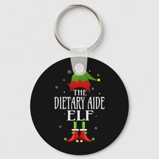 Dieetvoeding: Elf Xmas Funny Family Matching Chris Sleutelhanger (Voorkant)