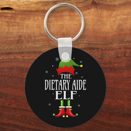 Dieetvoeding: Elf Xmas Funny Family Matching Chris Sleutelhanger (Voorkant)