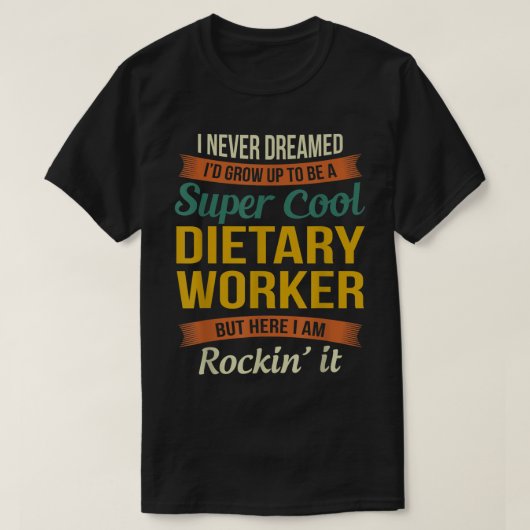 Dieetwerker geeft schamele dienst Week app T-shirt (Design voorkant)