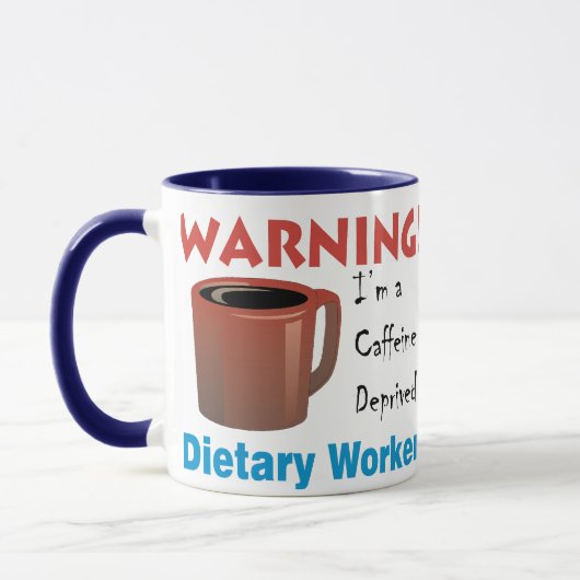 Dieetwerker met cafeïne gedeïoniseerd mok (Links)