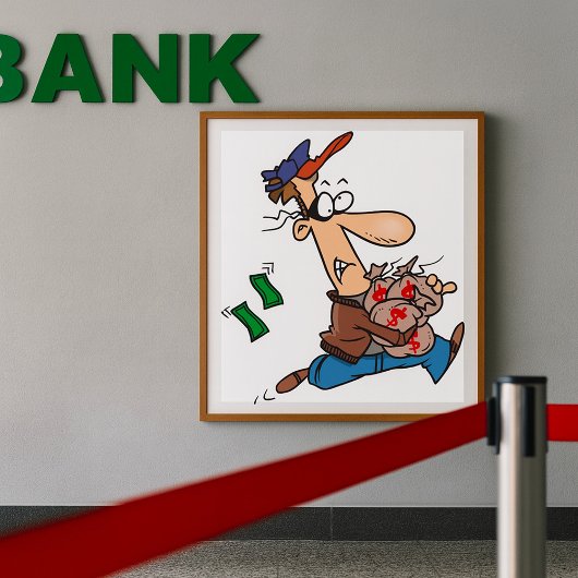 Dief die geld steelt poster