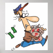 Dief die geld steelt poster (Voorkant)