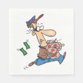 Dief Geld Stelen Servet (Voorkant)