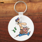 Dief Geld Stelen Sleutelhanger (Voorkant)