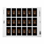 Dief tijger etiket (Full Sheet)