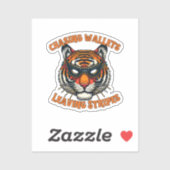 Dief tijger sticker (Vel)