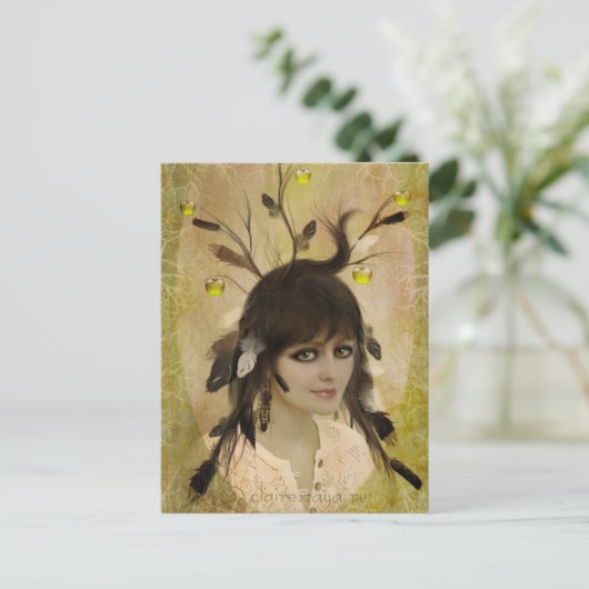 Dief van appels briefkaart (Staand voorkant)