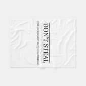 Diefstal is fout - De overheid haat de concurrenti Fleece Deken (Voorkant (Horizontaal))