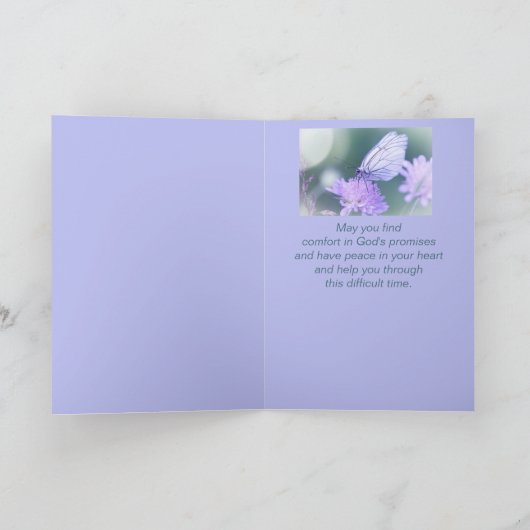 Diefste sympathie Help bij moeilijke vlinder C Kaart (Binnen)