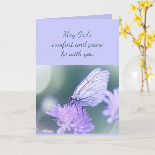 Diefste sympathie Help bij moeilijke vlinder C Kaart (Gele Bloem)