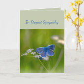 Diefste sympathie Help bij moeilijke vlinder C Kaart (Gele Bloem)