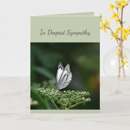 Diefste sympathie Help bij moeilijke vlinder Kaart (Gele Bloem)