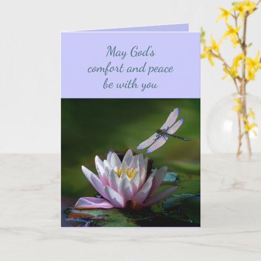 Diefste sympathie Help bij moeilijkheden Dragonfly Kaart (Gele Bloem)