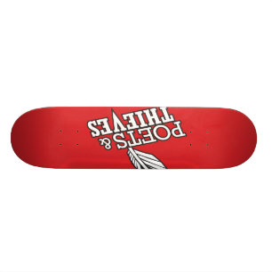 Dieften en dieven "De naam" Rood Persoonlijk Skateboard