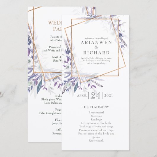 Diefvoerders Tuingeo Paarse dienstregeling (Voorkant / Achterkant)