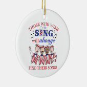 Diegenen die willen zingen - (mannen) keramisch ornament (Rechts)