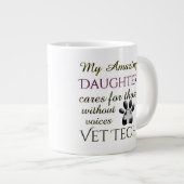 Diegenen zonder Voices Daughter Vet Tech Grote Koffiekop (Voorkant rechts)