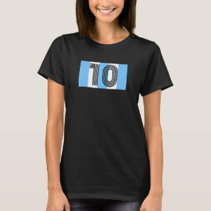  Diego Argentinië Nummer 10 Football Voetbal T-shirt