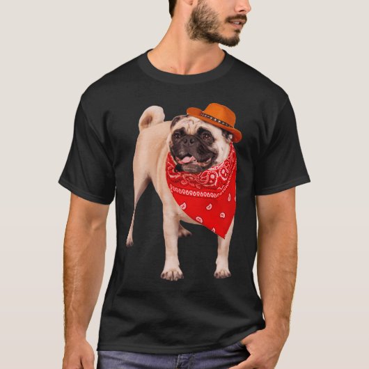 Diego de Pug - Sheriff Kostuum - Spooky Time Coll T-shirt (Voorkant)