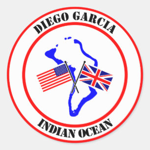 Diego Garcia IndiOcean Ronde Sticker