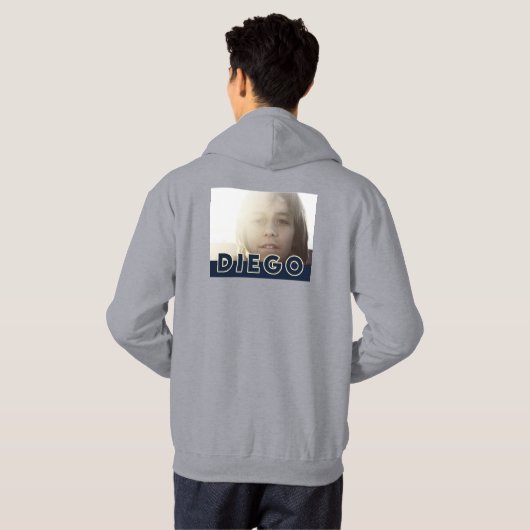 DIEGO in SF. mannen Hoodie (Achterkant volledig)