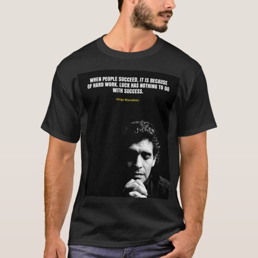 Diego Maradona quotes T-Shirt (Voorkant)