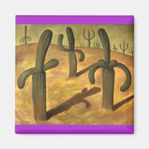 Diego Rivera, Cactus schilderij Magneet