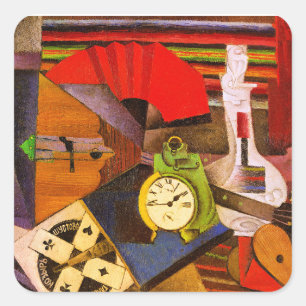 Diego Rivera, De Wekker, Vierkante Sticker