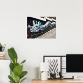 Diego Rivera House of Winds Mural Blue Serpent Poster (Thuiskantoor)