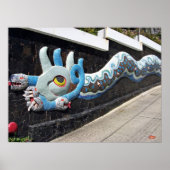 Diego Rivera House of Winds Mural Blue Serpent Poster (Voorkant)