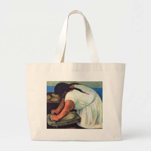 Diego Rivera - La Molendera, 1923 Grote Tote Bag (Voorkant)