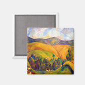 Diego Rivera Landschap Magneet (Voorkant / Achterkant)