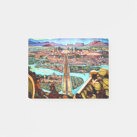 Diego Rivera Tenochtitlan Mural Post-it® Notes (Voorkant)