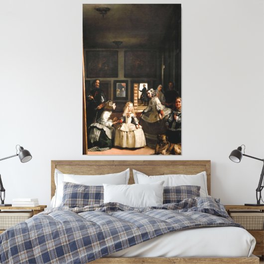 Diego Velázquez - Las Meninas (1656) Canvas Afdruk (Insitu (Slaapkamer))