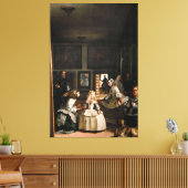 Diego Velázquez - Las Meninas (1656) Canvas Afdruk (Insitu (Woonkamer))