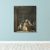 Diego Velazquez Las Meninas Canvas Afdruk (Insitu (Houten vloer))