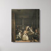 Diego Velazquez Las Meninas Canvas Afdruk (Voorkant)
