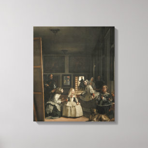 Diego Velazquez Las Meninas Canvas Afdruk