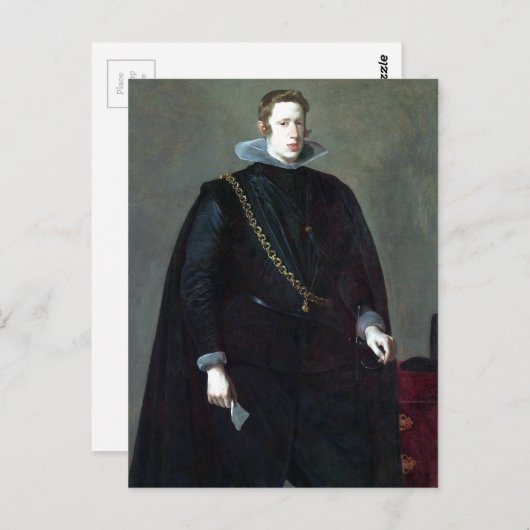 Diego Velázquez Philip IV, koning van Spanje Briefkaart (Voorkant / Achterkant)