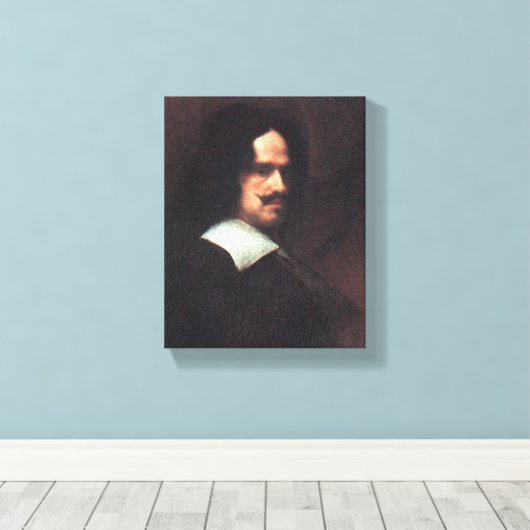 Diego Velazquez Zelfportret Canvas Afdruk (Insitu (Houten vloer))