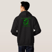 Diehards Gamer Graphic Green Uw Gamertag Hoodie (Achterkant volledig)