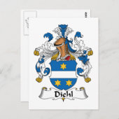 Diehl Family Crest Briefkaart (Voorkant / Achterkant)