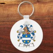 Diehl Family Crest Sleutelhanger (Voorkant)
