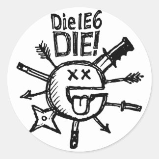 DieIE6DIE Schetsnotitie Sticker