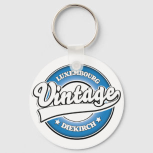 Diekirch luxemburg retro logo  sleutelhanger