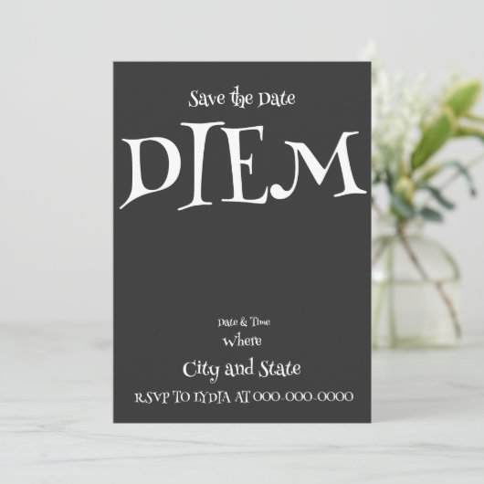 DIEM KAART (Staand voorkant)