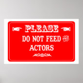 Dien de Actoren niet aan Poster (Voorkant)