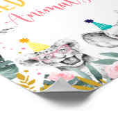 Dien de dieren geen roze gouden feestjes aan poster (Hoek)